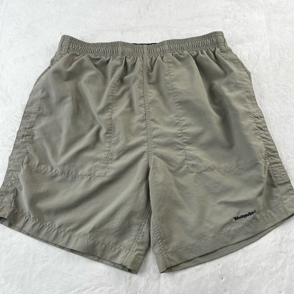 Weekender Khaki Swim Shorts Trucks men's size Medium Mesh Lined
